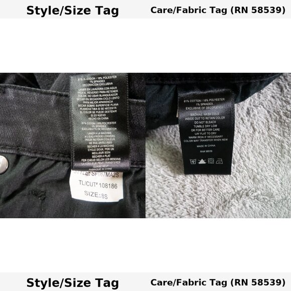 Kut from the Kloth Womens Baby Bootcut Jeans Size 8 Short Black Stretch Denim - Picture 7 of 13